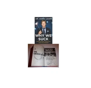 LIBRO FIRMADO DENIS LEARY POR QUÉ APESTAMOS COMEDIANTE CON CERTIFICADO DE AUTENTICIDAD DE FIRMA BONITO 1A EDICIÓN. - Imagen 1 de 1