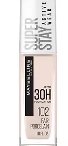 Maybelline New York Super Stay Active Wear 30 Hour Foundation Full Coverage #102 - Picture 1 of 1