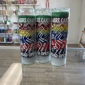 3 Road Opener Candles 7 Color/ 3 Velas Abre Caminos 7 Colores  - Picture 1 of 2