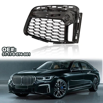Cubierta de embellecedor de bisel de faro antiniebla de rejilla delantera izquierda para BMW M760i xDrive 750i xDrive 740i Foto 1 de 4