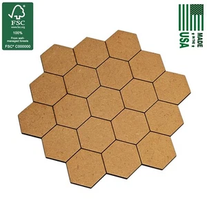 19-Tile Star Multi-Hex 1,25" / 30mm MDF Bases TTRPG Scenery, BattleTech - Bild 1 von 10