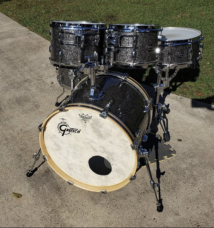 罕见 Gretsch Renown - 特别版 - 蓝色金属 10 英寸/12 英寸/14 英寸/20 英寸 — 第 1/4 张图片