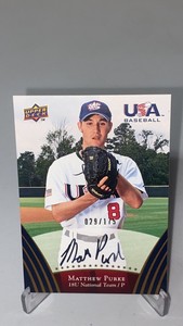 2008 Upper Deck USA Baseball Autographs Gold Matthew Purke AUTO /175 #107