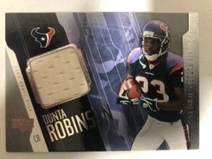2004 Upper Deck Dunta Robinson EVENT WORN ROOKIE JERSEY Card #RF-DR - Picture 1 of 2