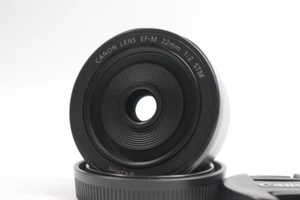 Canon EF-M 22mm f/2 STM Lens Silver From Japan Used - Picture 1 of 4