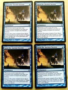 4x Quest for Ancient Secrets - MTG Zendikar ZEN Uncommon 3 Excellent 1 Good - Imagen 1 de 1