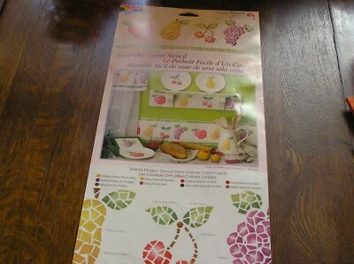 Plantilla Delta de una capa MOSAICO FRUTA ~ ~ Manzana ~ Pera ~ Cerezas ~ Uvas ~ ~ ¡NUEVO EN PAQUETE!! Foto 1 de 4