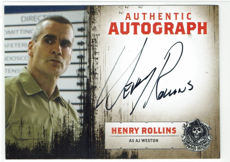 Sons of Anarchy Seasons 1-3 Autograph Auto A21 Henry Rollins as AJ Weston - Image 1 of 1
