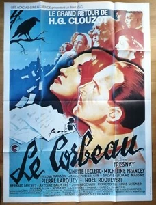 LE CORBEAU clouzot affiche cinema originale 160x120 cm R80s - Picture 1 of 1