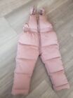 toddler girl winter overalls 18m - 24m mint pink
