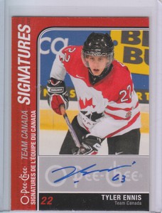 Tyler Ennis 2011-12 O-Pee-Chee #TC-TE Team Canada Signatures