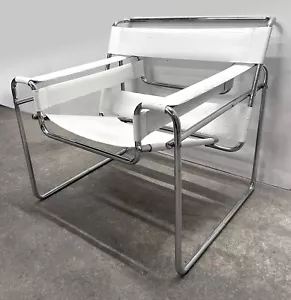 One retro vintage bauhaus Marcel Breuer Wassily Chair Model B3 copy - Picture 1 of 12