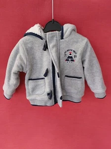 EK1526 Baby Kuscheljacke von C&A, grau, Gr. 68 - Bild 1 von 7