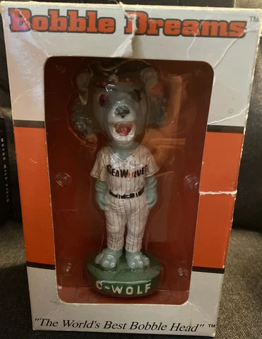 Erie SeaWolves C Wolf Mascot SGA Bobble ERIE C WOLF MASCOT SGA BOBBLEHEAD In Box Cover