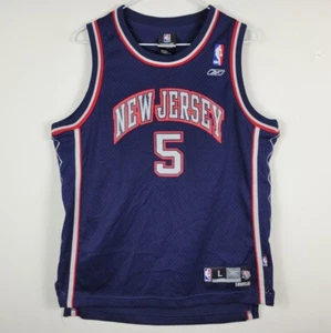 Jason Kidd #5 New Jersey Nets Reebok NBA Stitched Basketball Jersey Youth L +2 - Picture 1 of 20