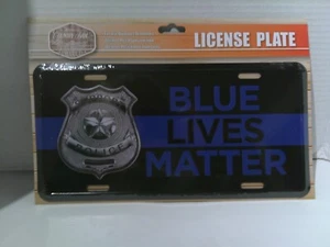 Country Side Products Metal License Plate/Blue Lives Matter - Picture 1 of 2