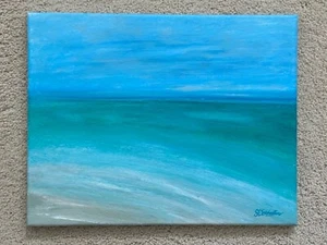 3 DAYS ON THE COAST 11x14 ACRYLIC PAINTING on CANVAS by SDSchwitters #231 - Picture 1 of 1