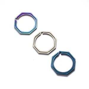 Quickdraw Keyring Split Ring Keychain Ring 3 Color - Picture 1 of 6