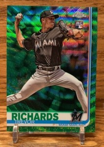 TREVOR RICHARDS Green Wave /99 RC Refractor | 2019 Topps Chrome BLUE JAYS