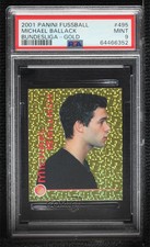 2001-02 Panini Bundesliga Fussball 2002 Stickers Michael Ballack #495 PSA 9 MINT