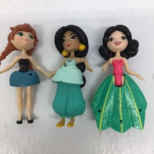 3 Disney Princess Little Kingdom Mini Dolls 3" -Jasmine, Anna & Snow White - Picture 1 of 8
