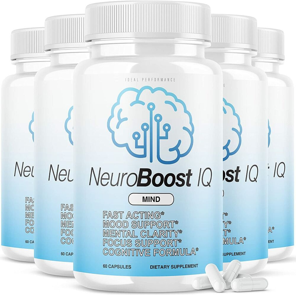 Neuro Boost IQ Supplement Brain Pills Mind Ben Carson Neurobooster (5 Pack)