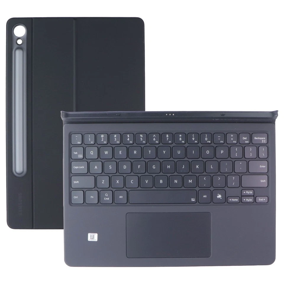 Samsung Book Cover Keyboard for Galaxy Tab S10 FE / S9 FE / S9 - Black (AI KEY) - Image 1 of 4