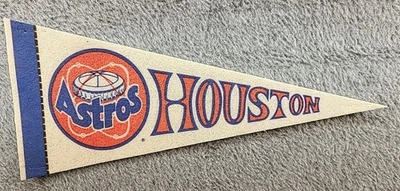 Houston Astros MLB 4-Inch by 9-Inch  Vintage Mini Pennant, Has Pin Holes  - Image 1 of 4