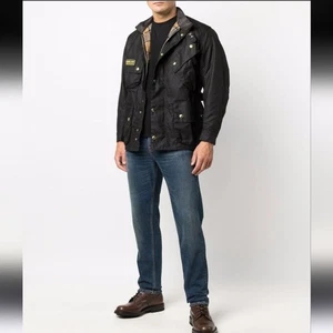 Barbour NEU International Original Wachsjacke schwarz Größe 32 XXS - Bild 1 von 16