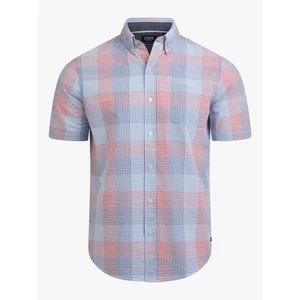 Chaps Men's Short Sleeve Seersucker Woven Shirt Blue Multi XL - Picture 1 of 4