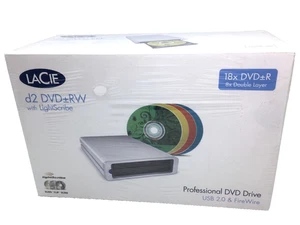 NEW SEALED LaCie d2 Professional Dual Rewriteable DVD Drive DVD+RW # 301195U - Picture 1 of 11