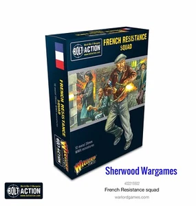 28 mm Juegos del Señor de la Guerra Escuadrón de la Resistencia Francesa Segunda Guerra Mundial Bolt Action Nuevo en caja - Imagen 1 de 4