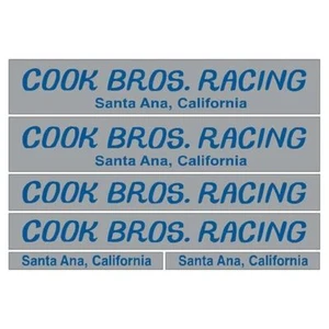 Cook Bros. BLUE decal set
