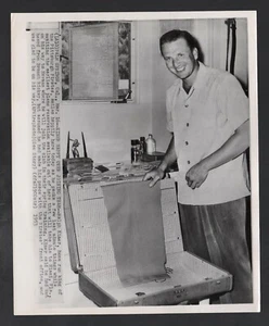 1953 Press Photo, Ralph Kiner Pittsburgh Pirates, HOME RUN KING - Picture 1 of 3