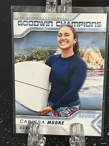 CARISSA MOORE-----2023 UPPER DECK GOODWIN CHAMPIONS-----ROOKIE---FREE SHIPPING - Picture 1 of 2