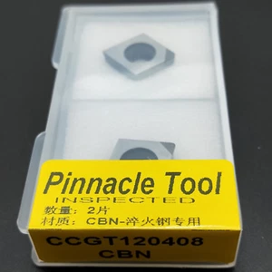 2 Stück CCGT120408 CBN INSERT Wendeplatte Drehmaschine für Stahlbearbeitung - Bild 1 von 7