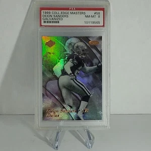 DEION SANDERS 1999 Collectors Edge Masters Galvanized /1,000 PSA 8 HOF Colorado - Picture 1 of 2
