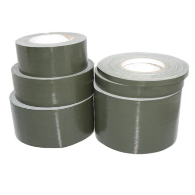 KLEBETAPE.DE OLIVGRÜN Panzerband Tape Klebeband 50m div. Breiten 10mm - 250mm