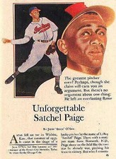 SATCHEL PAIGE 1984 UNFORGETTABLE STORY & ART by BUCK O'NEIL NEGRO LEAGUES