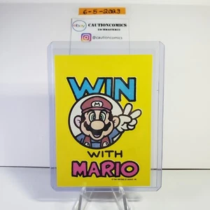 1989 Topps Nintendo Win Super Mario Bros STICKER TOP SECRET TIPS Card #18 - Picture 1 of 2