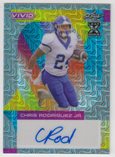 2023 LEAF VIVID CHRIS RODRIGUEZ JR RC /9 AUTO SILVER MOJO AUTOGRAPH #BA-CRJ