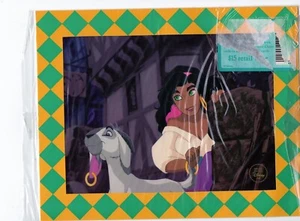 Walt Disney Hunchback of Notre Dame lithograph lot QUASIMODO / ESMERALDA litho - Picture 1 of 2