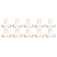 10PCS 3 Way Pipe Fittings PVC Plastic Tee Fittings Elbow Corner Connector 25mm