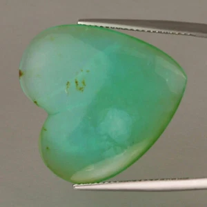 Video_13,3 ct_Opale naturale_Perù_Vivace tonalità verde blu acqua_Cabochon cuore_GM1006 - Foto 1 di 3