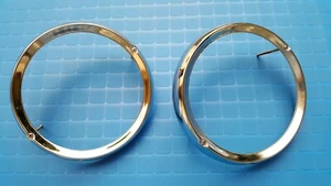 Dkw Junior headlight bezel rim F11 F12 Deluxe 1305503910 NOS x 2 - Bild 1 von 12