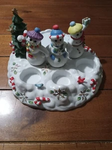 Party Light Christmas Candle Holder, Snowman - Picture 1 of 7