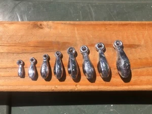 Bank sinkers 50 Pack - 1/8 1/4 3/8 1/2 3/4 7/8 1 1.5 Oz or Mix USA Handmade - Bild 1 von 2