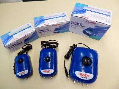 Osaga MK- Serie regelbar Sauerstoff- Luft- Teich- Aquarium- Pumpe + Luftschlauch