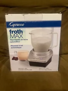 Capresso Black/Silver Milk Frother Cappuccino Latte Hot Chocolate Cooking - Picture 1 of 3