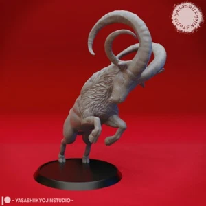 Giant Goat - Yasashii - Monster Dungeons and Dragons 32mm Fantasy D&D Roleplay - Picture 1 of 4